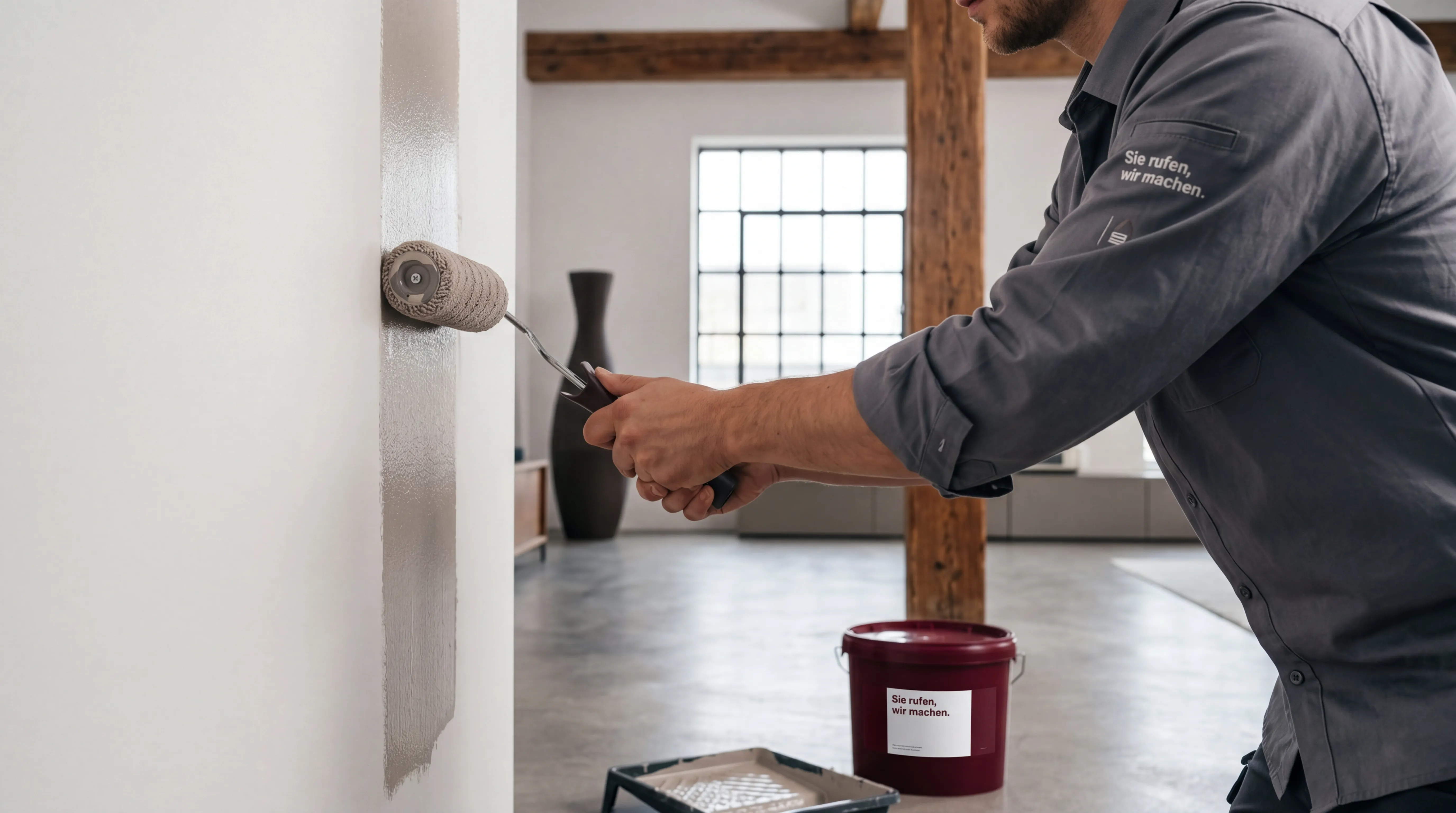 Maler bei der Arbeit